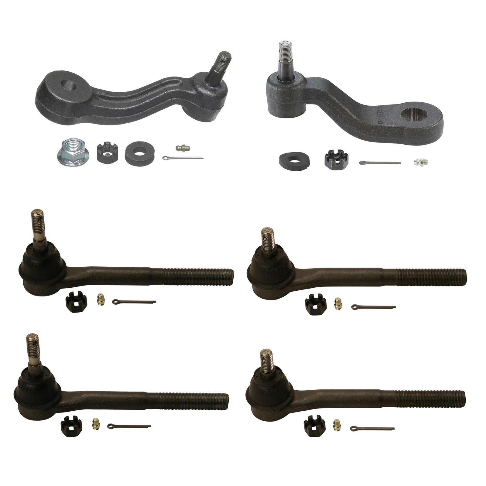 Moog Idler Arm, Pitman Arm & Tie Rod Ends Kit for Cadillac Chevrolet GMC