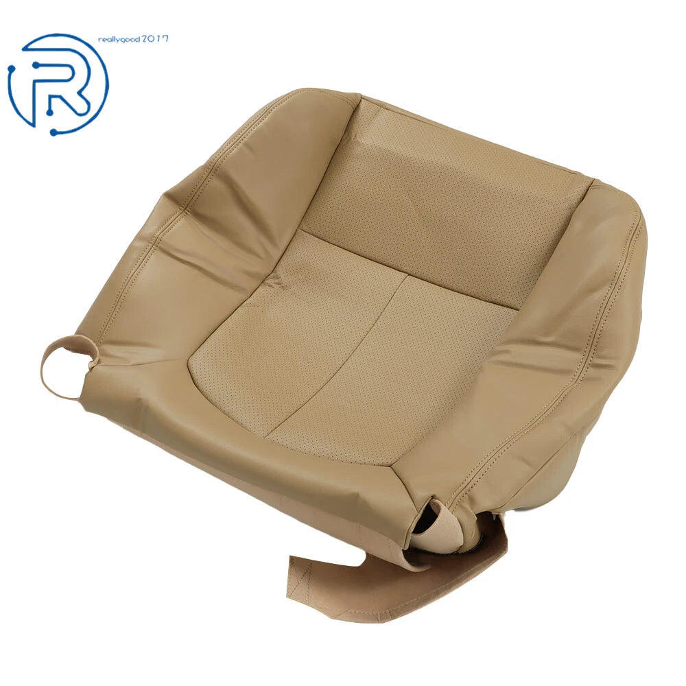 Set of 2 Seat Covers for Ford F-150 (2009–2014) Tan Perforated Leather