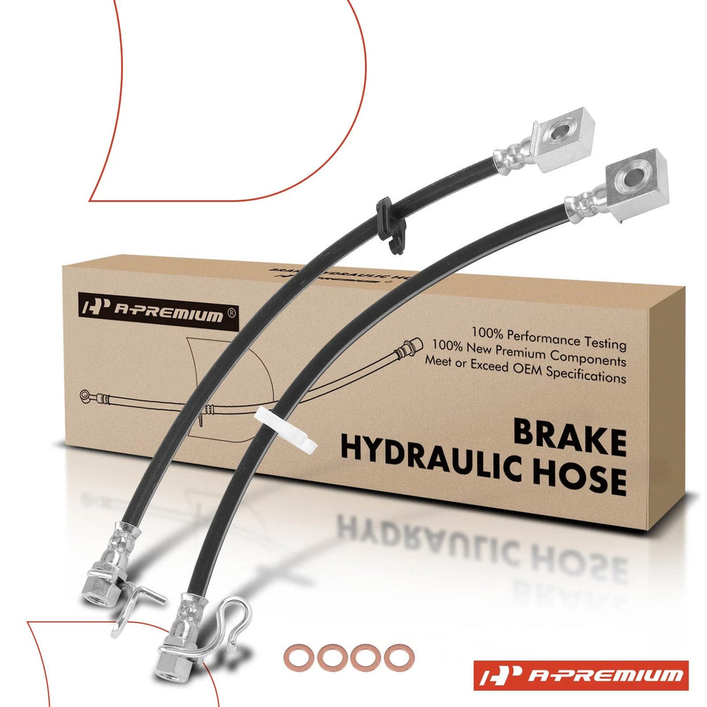 2X Rear Outer Brake Hydraulic Hose for Ford F-150 (2010)
