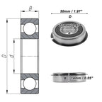 Deep Groove Ball Bearing 22x50x14mm for Scooter Skateboard (1Pc)