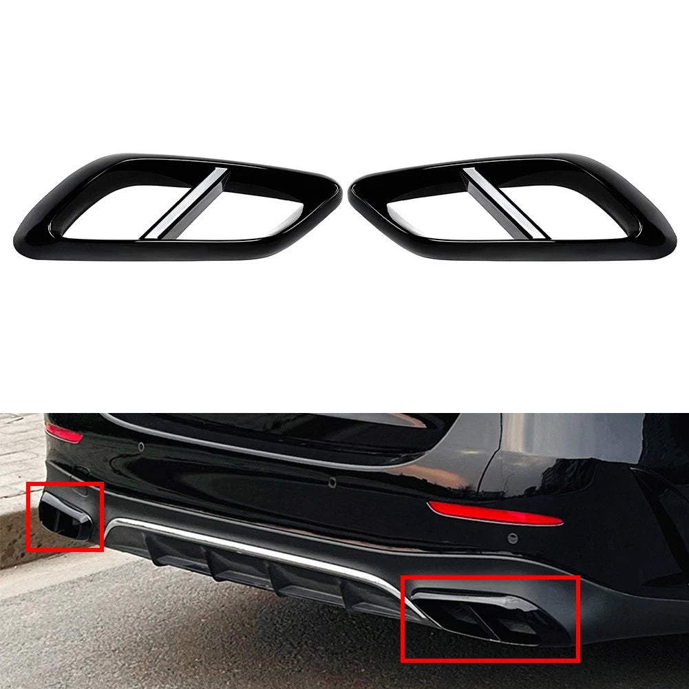 Rear Throat Exhaust Pipe Cover Trim for Mercedes Benz E Class (2024–2024)