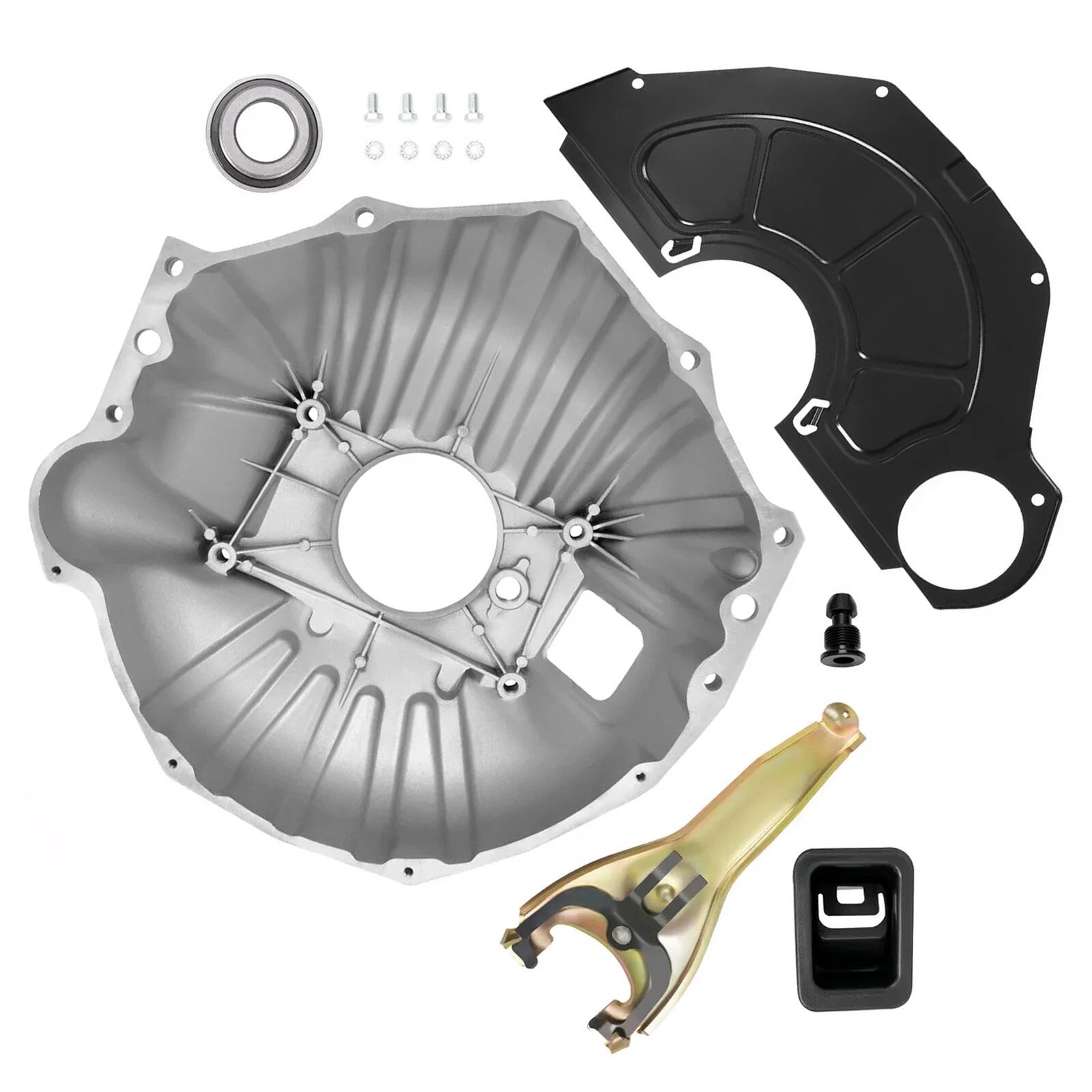 11" Bellhousing & Manual Clutch & Throwout Bearing for Chevy BBC SBC (1959–1988)