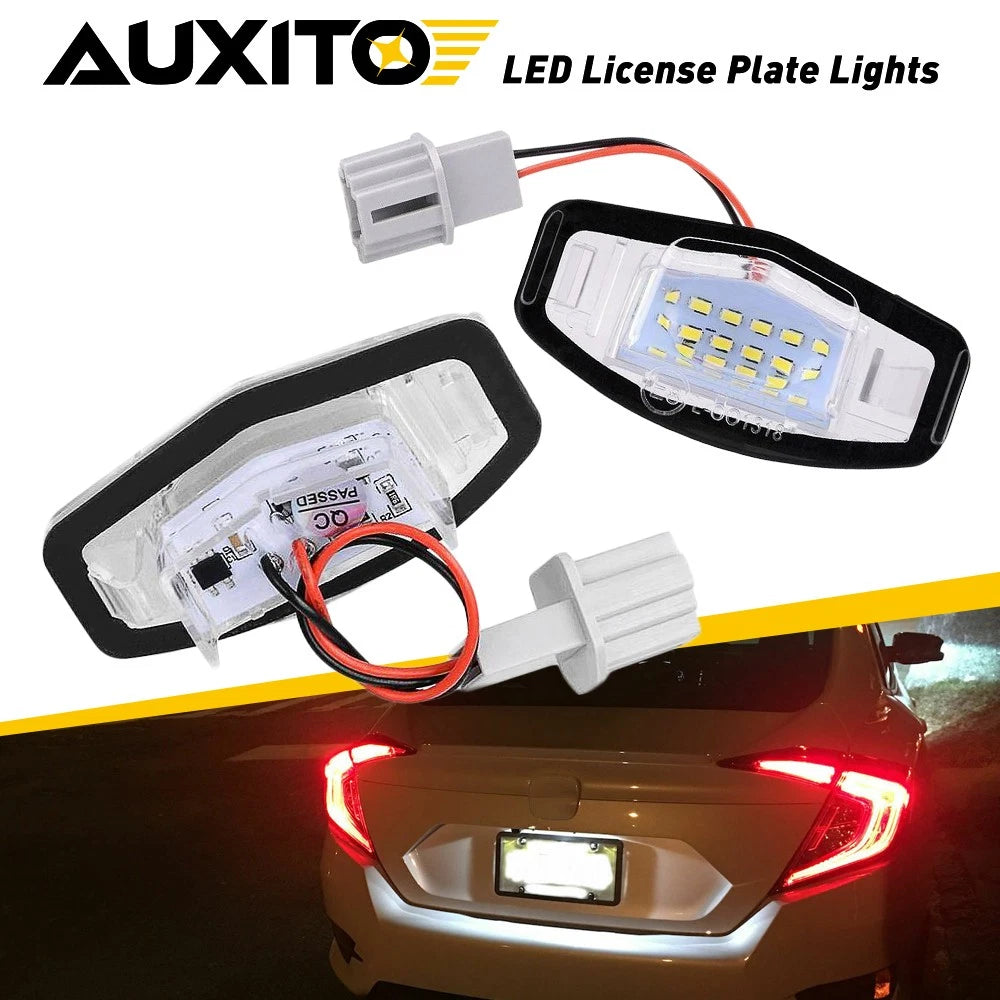 2X LED License Plate Light for Honda Accord Sedan (2003–2017)