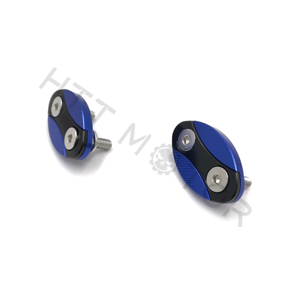 Mirror Block Off Plates for BMW S1000RR (2013–2018) Blue