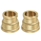 2X G3/4 to G1/2 Brass Reducing Coupler for Pneumatic Tool (Air Hose)