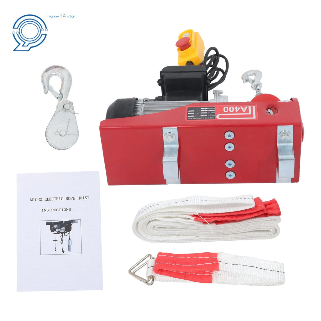 Electric Hoist 880lbs 14 FT Wired Remote Control for Garage Warehouse