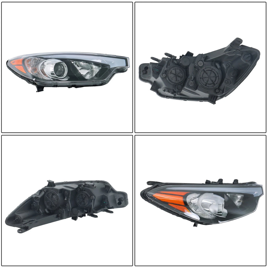 Headlight Assembly for Kia Forte (2014-2016) Passenger Side Halogen