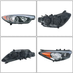 Headlight Assembly for Kia Forte (2014-2016) Passenger Side Halogen