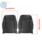 Set of 2 Black Leather Seat Covers for Jeep Wrangler (2007-2012)