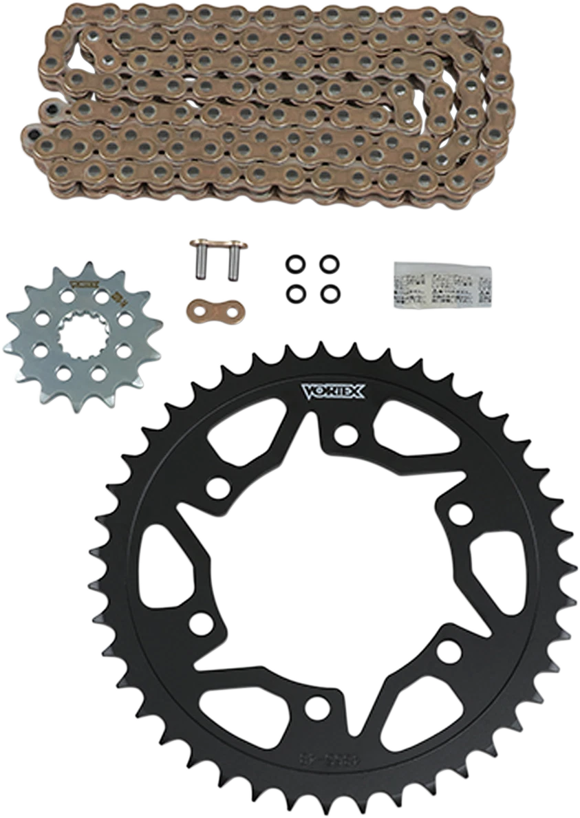 Vortex Chain and Sprocket Kit for Yamaha YZF-R3/MT-03 (2015–2023) CKG6385