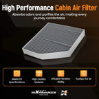 Cabin Air Filter for Mercedes-Benz C43 C63 E63 AMG S (2016–2024) CF11855 CF1345
