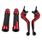 Red Extendable Brake Clutch Lever Grip Set for Ducati Panigale (2016-2020)