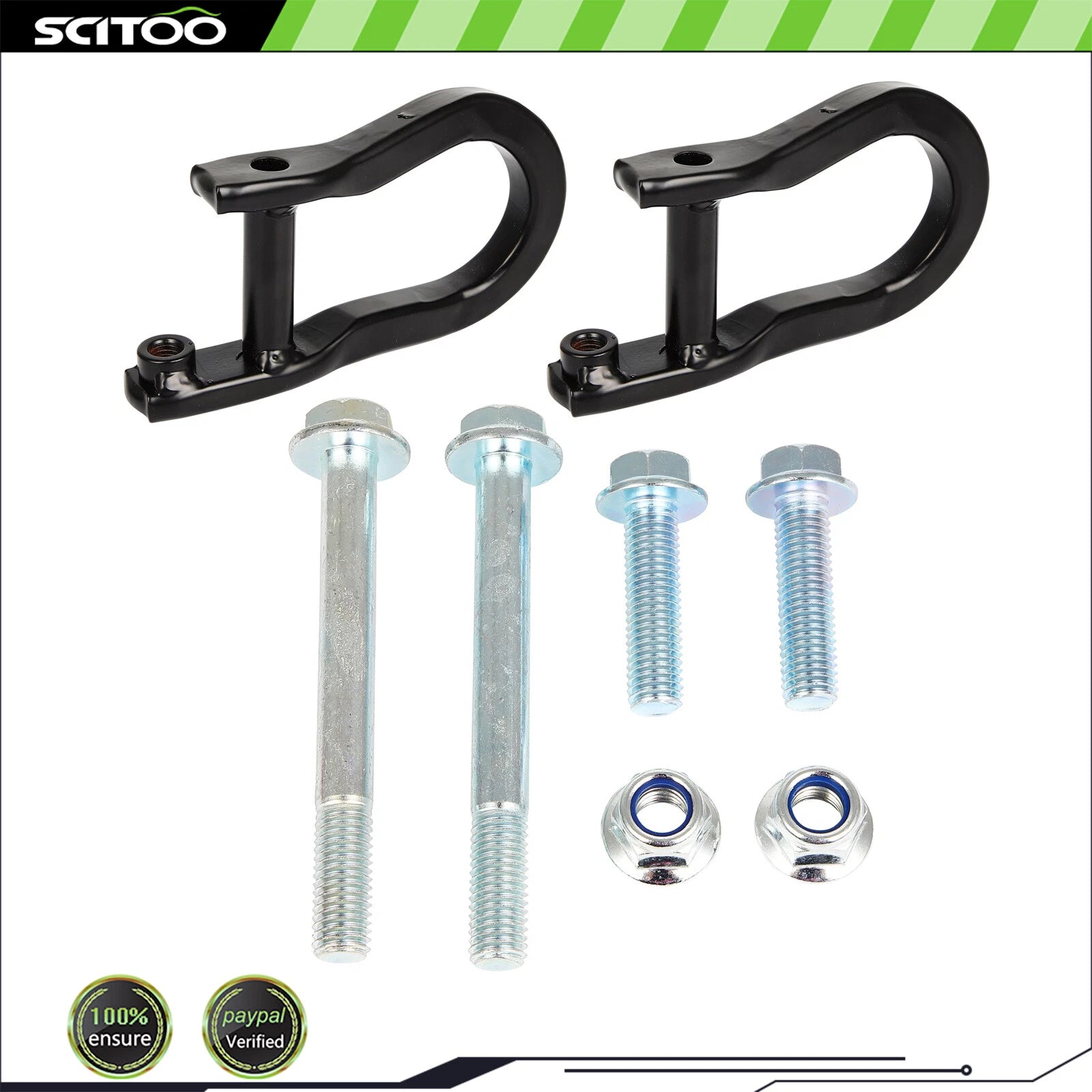 Black Front Tow Hooks for Chevrolet Silverado 1500 (2019–2021) 84195908