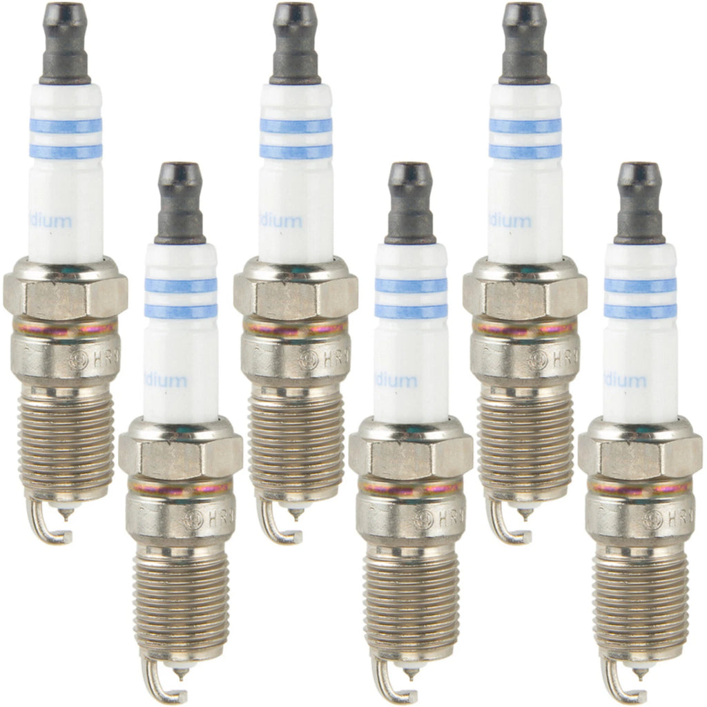 Set of 6 Bosch 9601 Double Iridium Spark Plugs for Buick Chevy Ford GMC Pontiac (V6)
