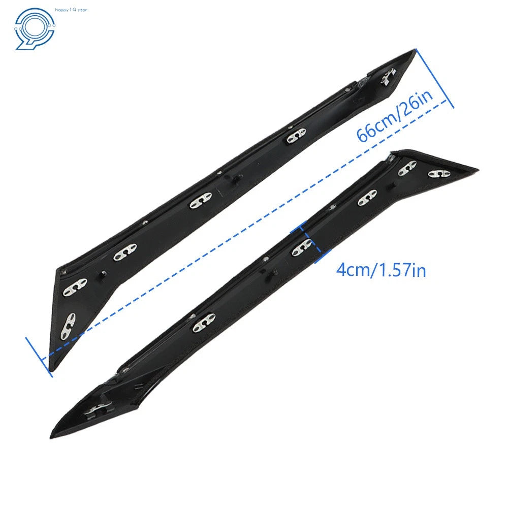 Set of 2 Rear Pillar Molding Trim for Nissan Maxima (2016–2021) Chrome