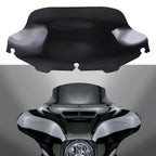 8" Dark Smoke Wave Windshield for Harley Electra Glide, Street Glide
