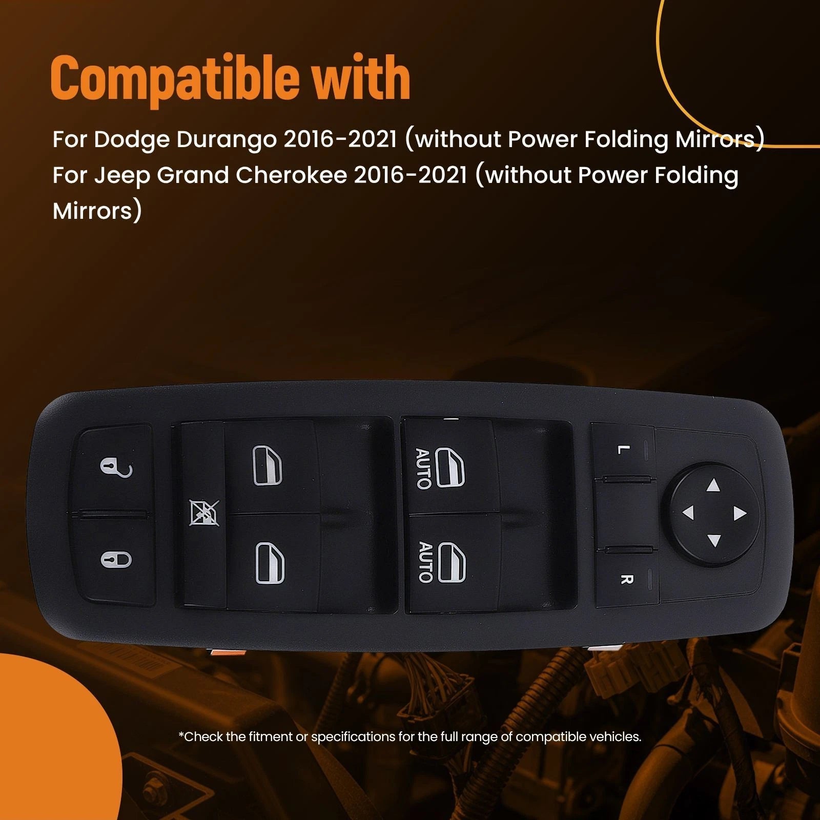 Master Power Window Switch for Dodge Durango Jeep Grand Cherokee (2016–2021)
