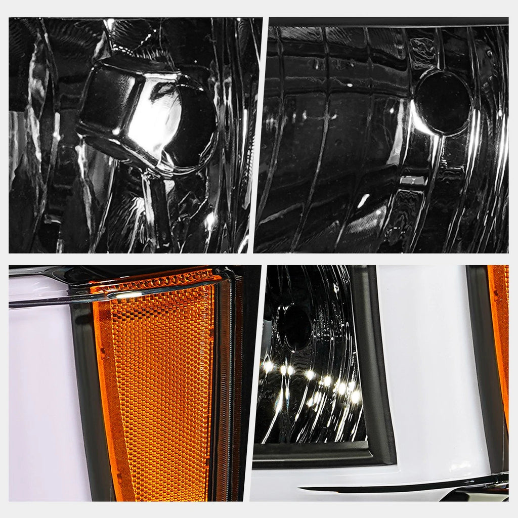 U-Shape LED DRL Sequential Turn Headlights for Silverado 1500 (2014–2015)