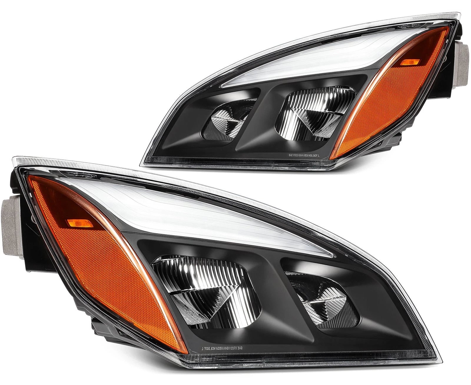 2Pcs Full LED DRL Headlights for Freightliner Cascadia (2018–2026)