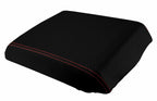 Console Lid Armrest Cover for Hummer H2 (2005–2007) Carbon Fiber Red Stitch
