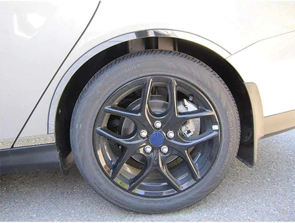 4pc Luxury FX Stainless Steel Short Fender Trim for 2015-2018 Ford Focus 4dr