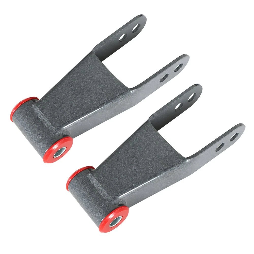 Set of 2 Rear Drop Shackles for Chevy Silverado GMC 1500 (1988–1998)