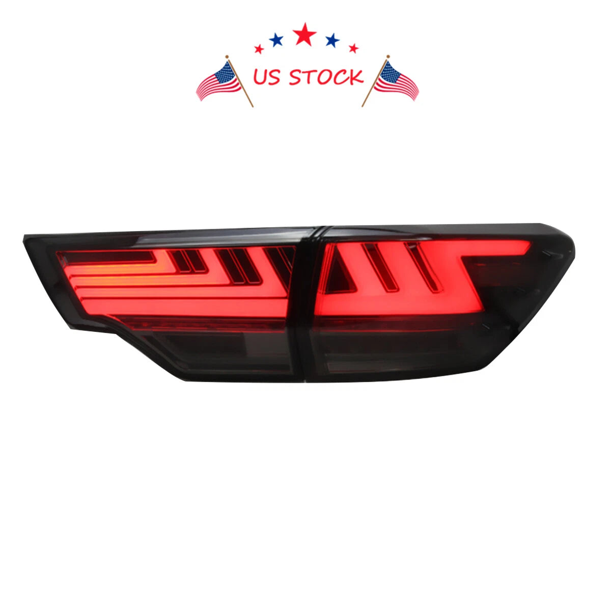 LED Red Tail Lights Assembly for Toyota Highlander (2014-2018)