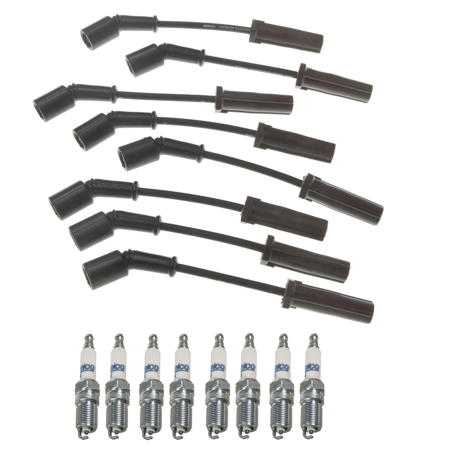Pro Ignition Wire Set & ACDelco Rapidfire Spark Plugs for Chevy Camaro (V8)