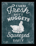 12" x 16" Tin Sign for Farm Fresh Butt Nuggets (2632)