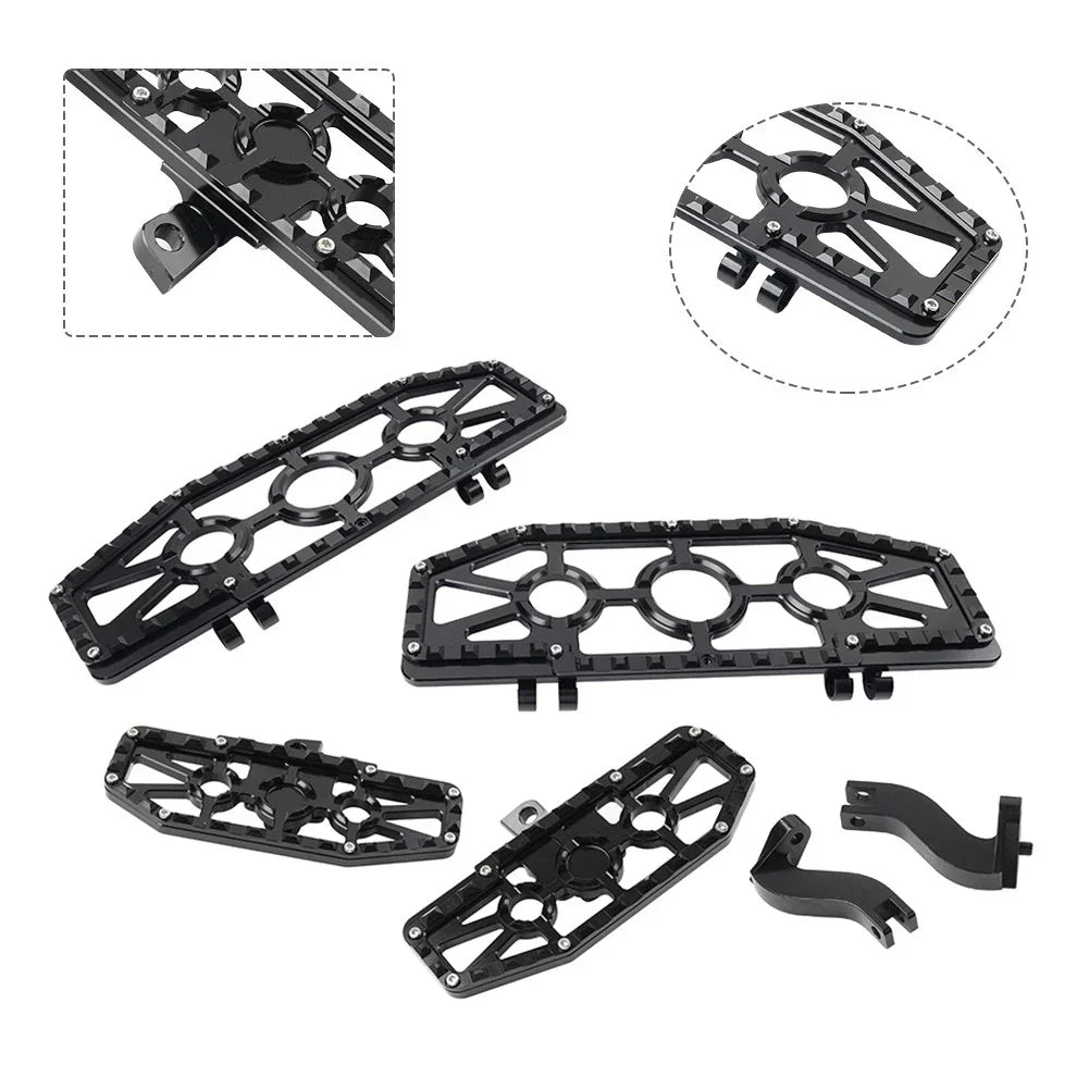 Alu Front Floorboard & Rear Foot Pegs with Mounts for Harley Touring (1993-2023)