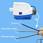 12V 760GPH Automatic Submersible Bilge Pump for Marine Boats