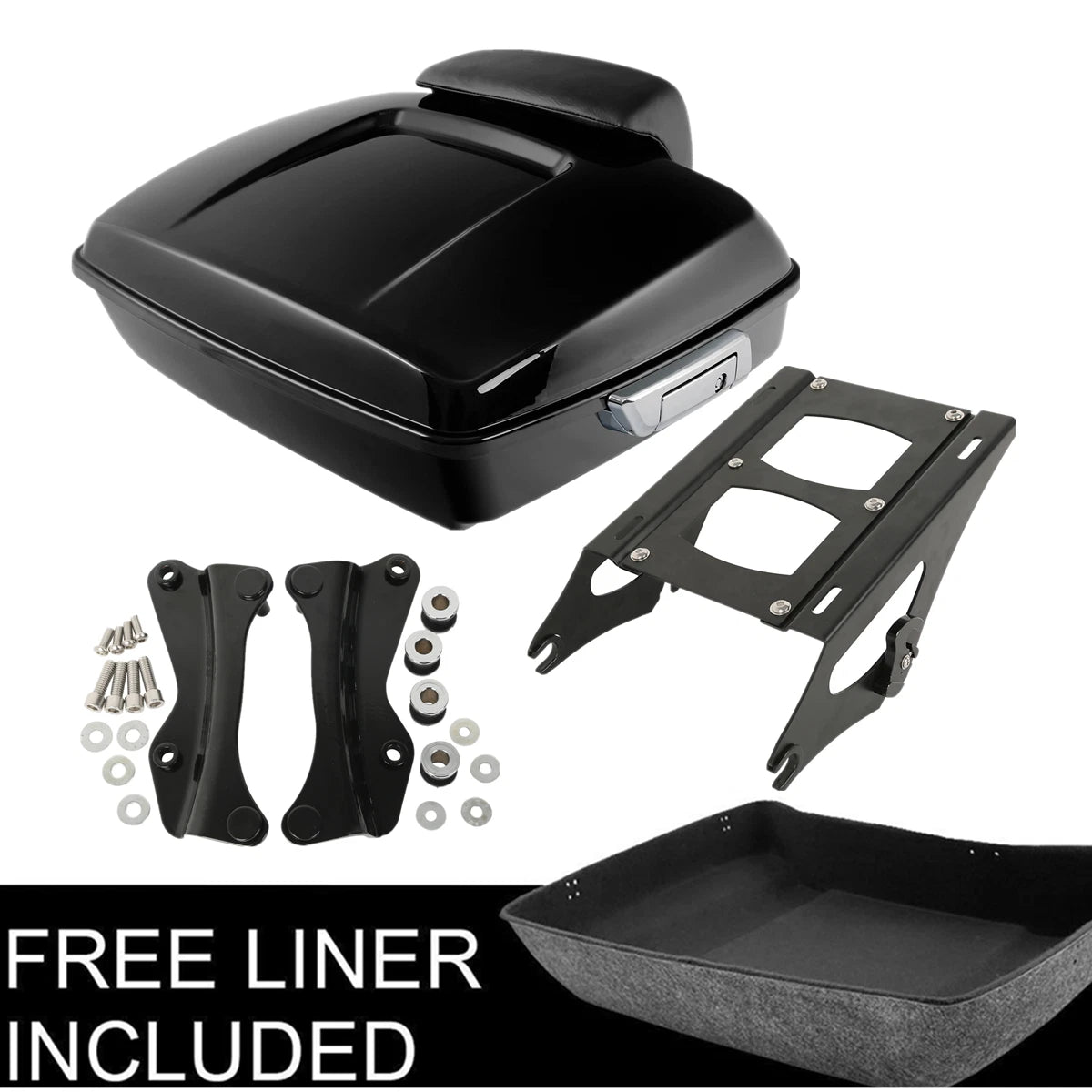 Chopped Trunk Mount Rack & Docking Kit for Harley Touring (2014–2023)