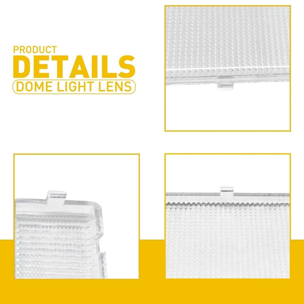 2x Map 1x Dome White LED Interior Light Cover for Chevy Silverado/GMC (1988–1998)