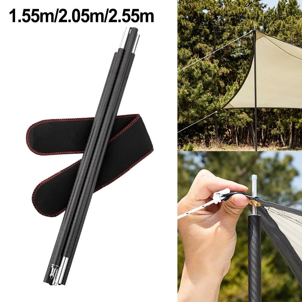 Portable Camping Canopy Poles for Outdoor Use (Carbon Fiber)