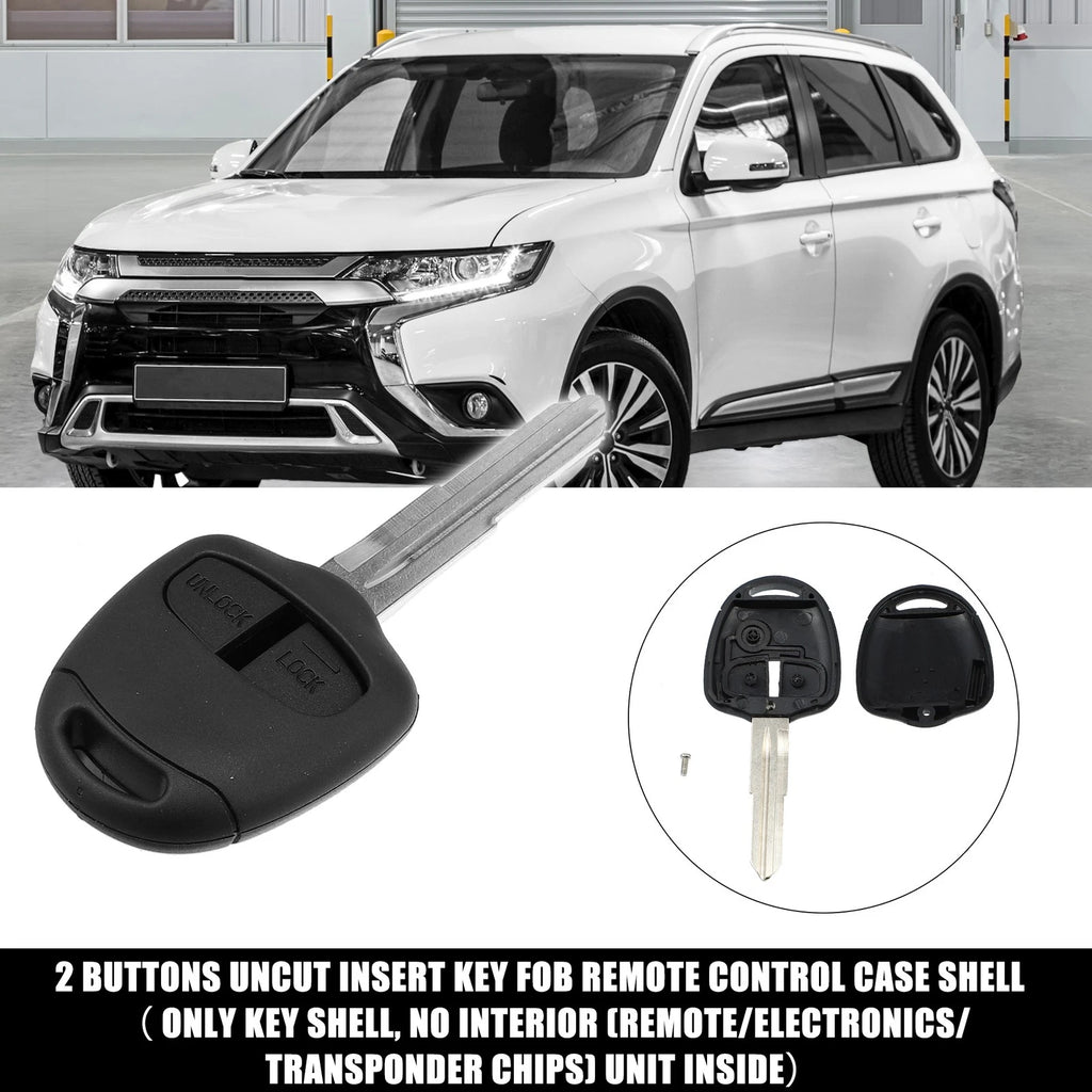 2 Button Keyless Entry Remote Key Shell Cover for Mitsubishi (No Chip)
