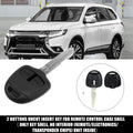 2 Button Keyless Entry Remote Key Shell Cover for Mitsubishi (No Chip)