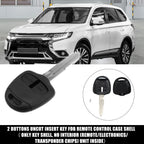 2 Button Keyless Entry Remote Key Shell Cover for Mitsubishi (No Chip)