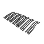 Chrome Wide Rivet Billet Grille Insert for Jeep Wrangler JL (2018–2024)