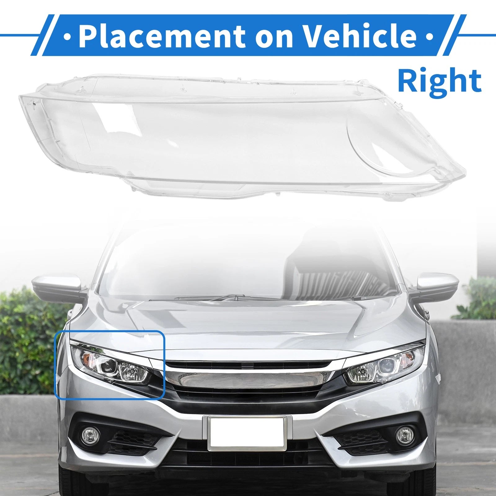Headlight Lens Cover for Honda Odyssey (2005–2008) PC Clear