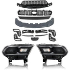 Grill Assembly + Skid Plate + Headlights for Dodge Durango (2021–2023)