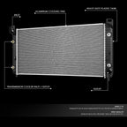 Aluminum Replacement Radiator for Silverado Sierra 2500 HD 3500 (2003–2007) DPI 2948