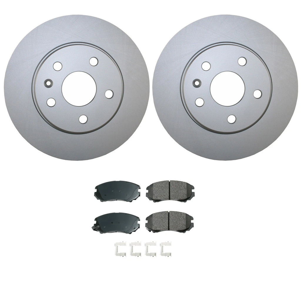 Front Brake Kit 296mm Rotors & Akebono Pads for LaCrosse Regal Malibu 9-5 (2005–2016)