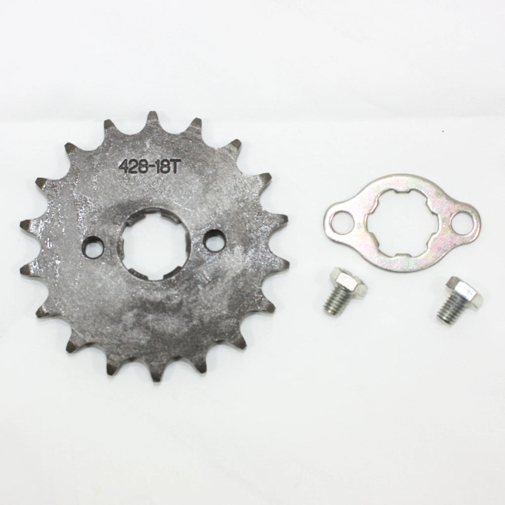 18T 20mm 428 Chain Front Sprocket for Pit Trail Quad Dirt Bike ATV Buggy