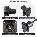 7 Pin Trailer Hitch Towing Socket Connector for Audi Q5 Q7 (2009–2017)