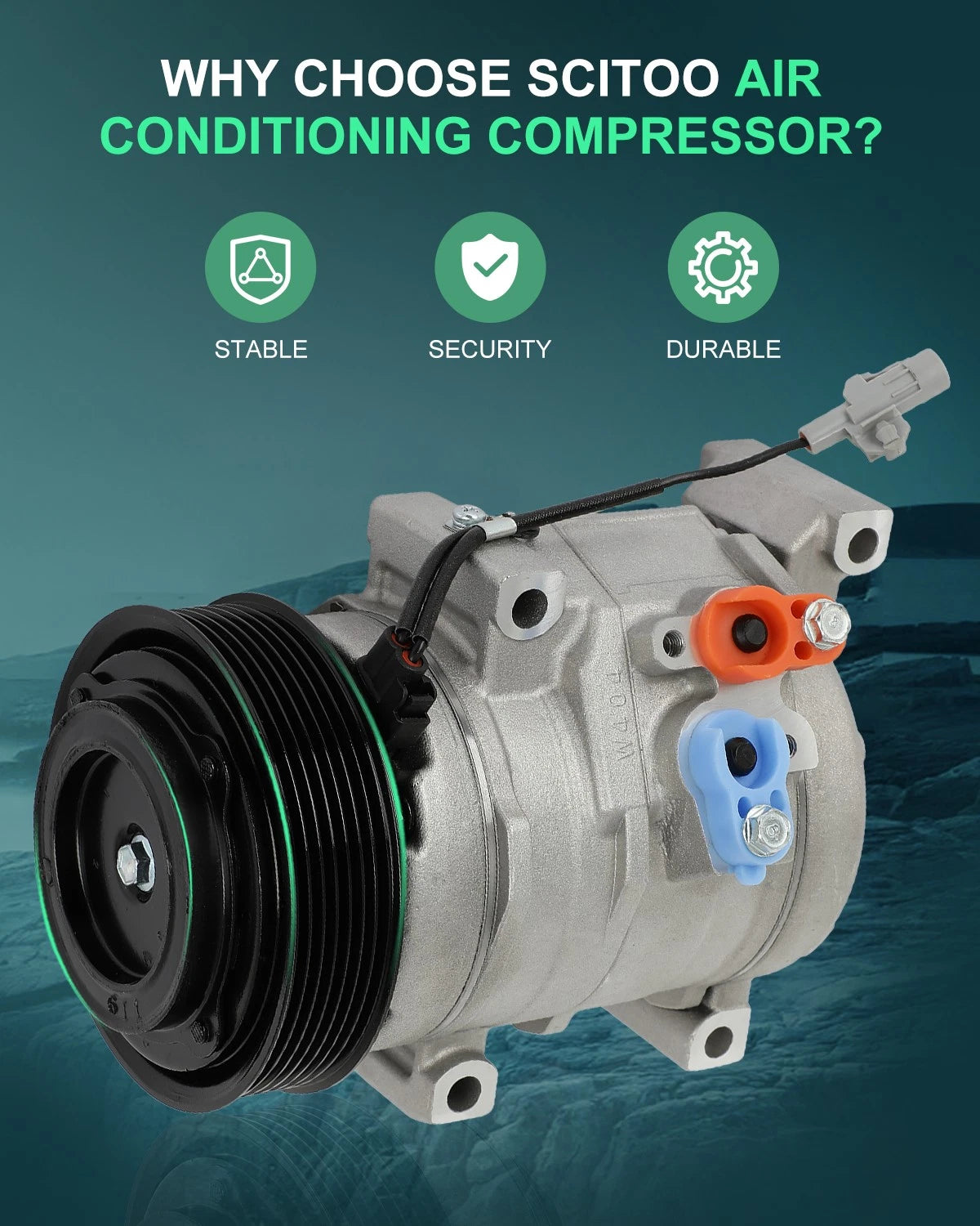 A/C Compressor for Scion tC Base 2.4L (2007–2010)