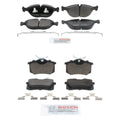 Set of 4 Bosch Quietcast Disc Brake Pads for Audi R32 TT Quattro (2008–2010)