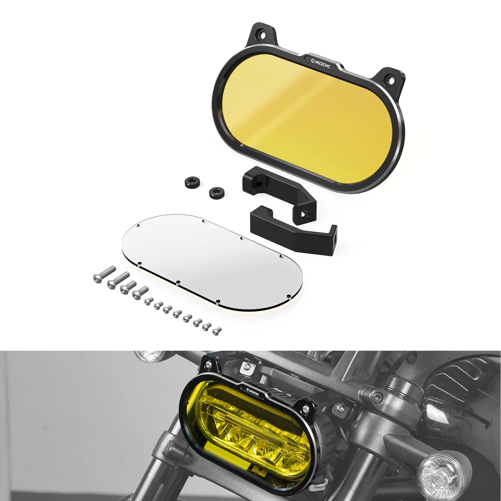 Anodized Headlight Protector Cover for Harley Sportster S RH1250S (2021–2024)