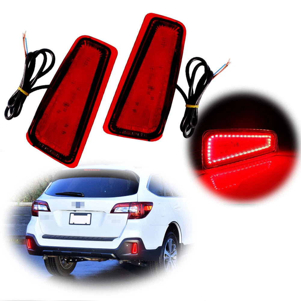 Set of 2 LED Rear Bumper Reflectors for Subaru Outback (2015–2020)