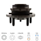 Wheel Hubs for Dodge Dakota (2005–2010) Front LH RH 5 Lug with Bearing