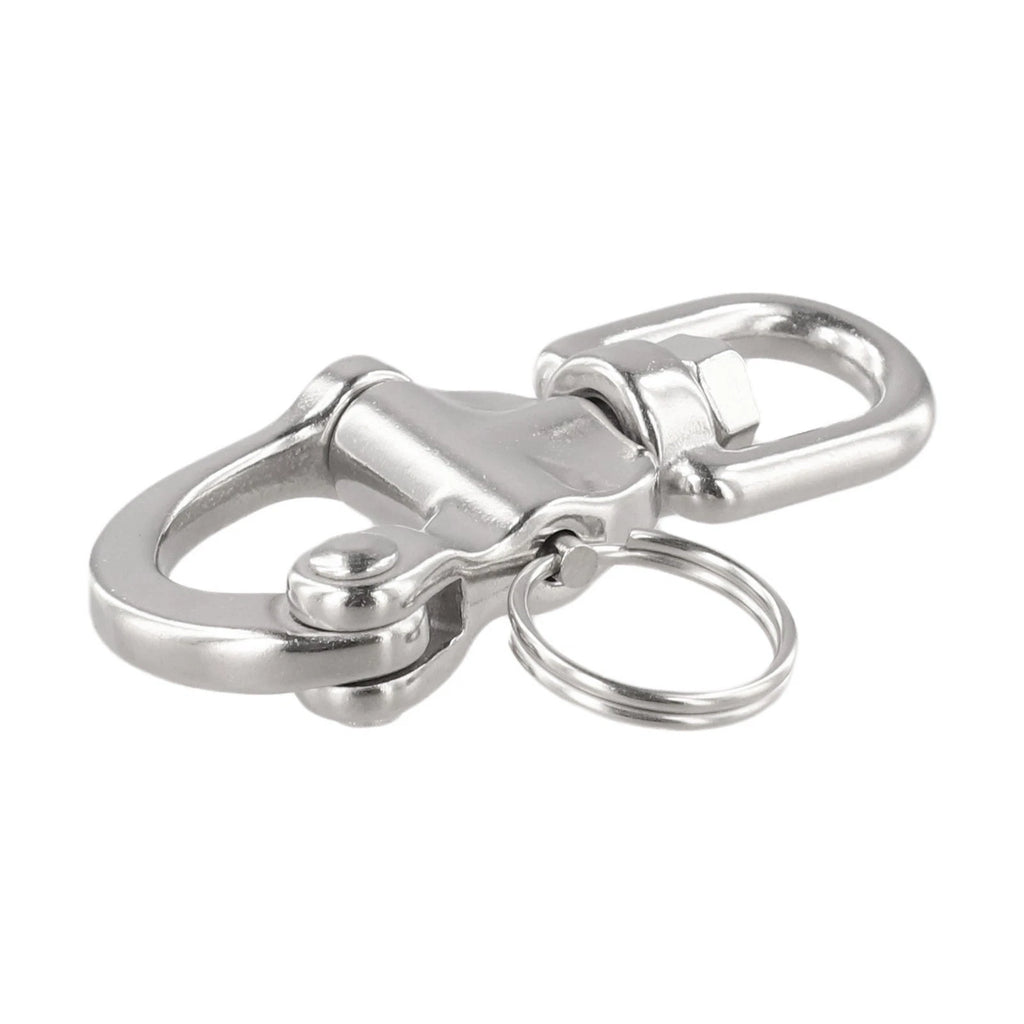 Set of 2 Stainless Steel Quick Release Snap Hooks for Marine Applications